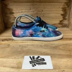 Vans off the wall galaxy blue purple sneaker shoes